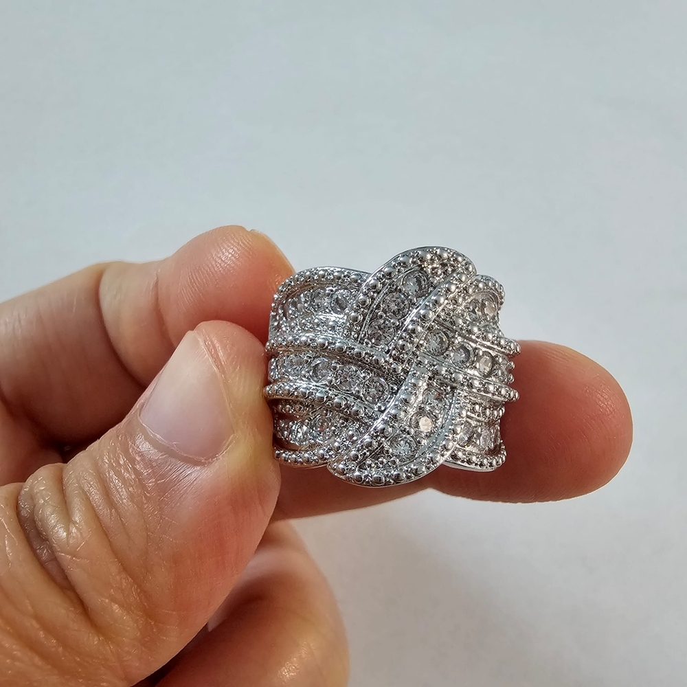925 sterling silver STAMPED ring - Picture 4 of 5